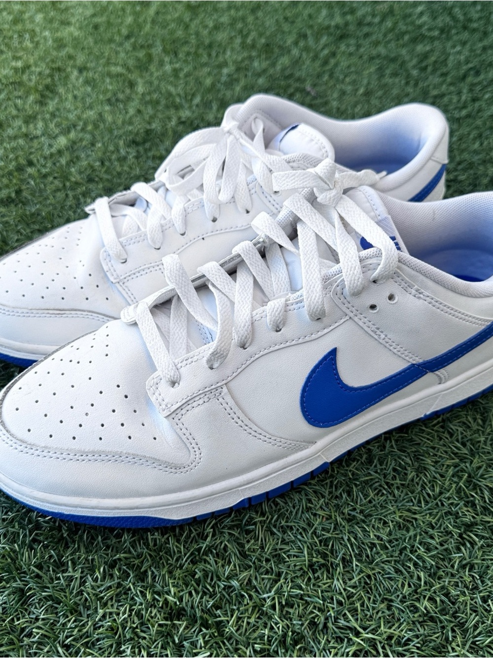 Nike Dunk Low White/Blue Size 12